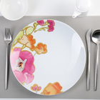 Тарелка керамическая обеденная «Акварель лета», d=27 см, цвет белый - Фото 1