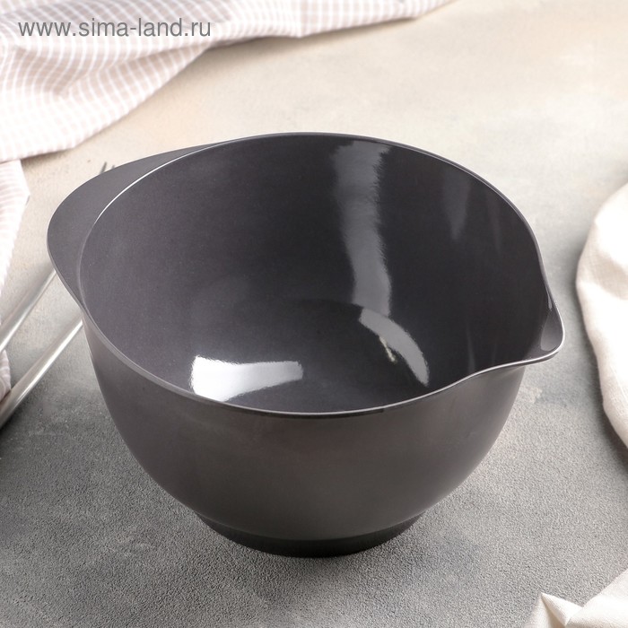 Салатник 2,8 л "Бамбуковый лес", цвет серый - Фото 1