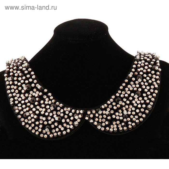 Накладной воротничок «Сияние ночи», цвет золотой - Фото 1