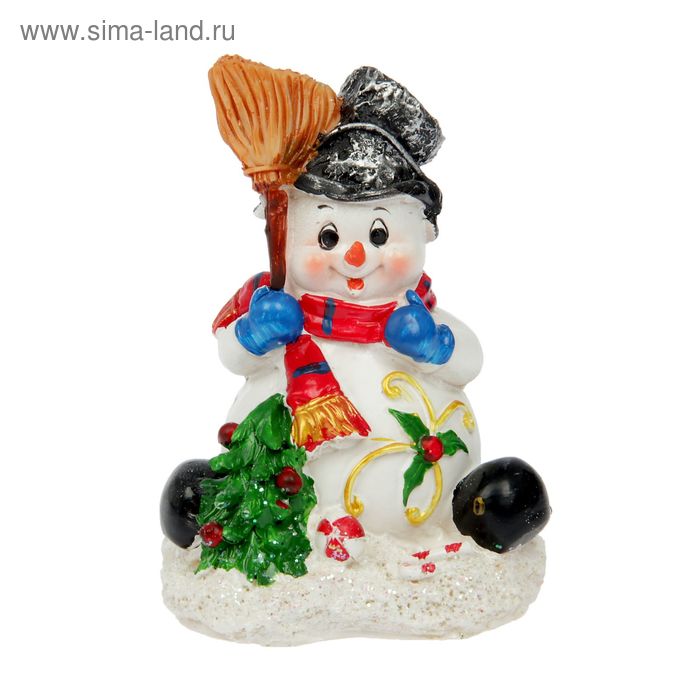 Сувенир "Снеговичок праздничный" МИКС 11,5х8х6,5 см - Фото 1