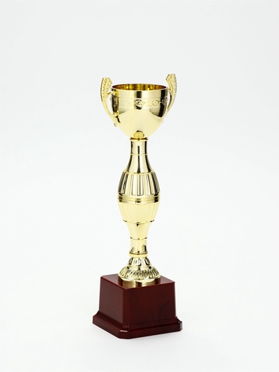 Кубок 042С, наградная фигура, золото, подставка пластик, 26.2×8.7×7.5 см