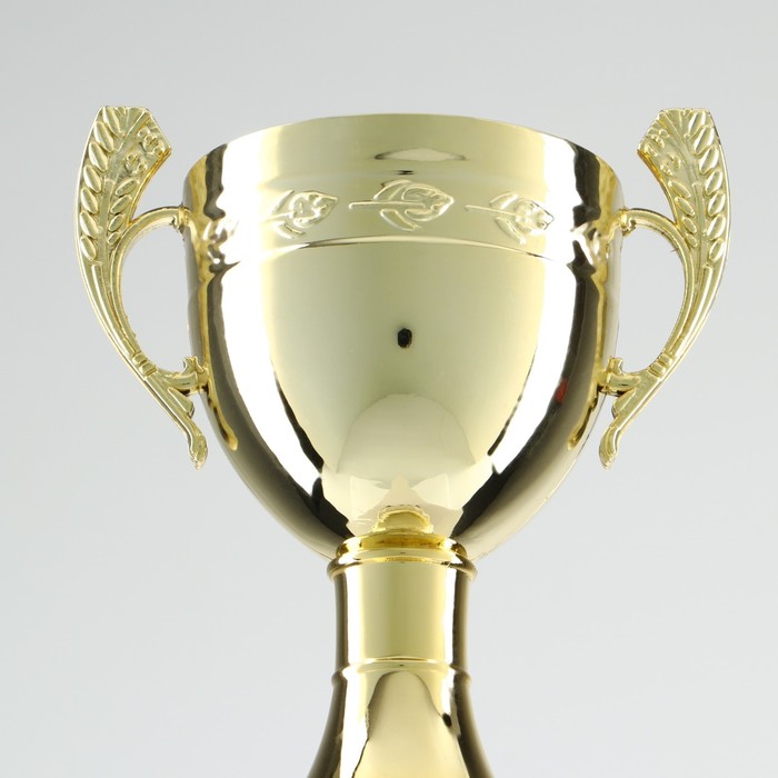 Кубок 042С, наградная фигура, золото, подставка пластик, 7,5 × 9 × 26,5 см - фото 1890602780