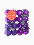 Ёлочные игрушки «Праздничный переполох», шары новогодние, d=3 см, набор 16 шт., сиреневый - Фото 8
