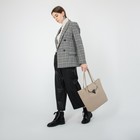 Сумка женская тоут на молнии, цвет бежевый - фото 21194996