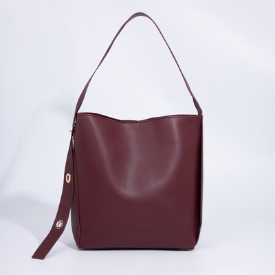 Сумка женская тоут на магните, цвет бордовый