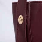 Сумка женская тоут на магните, цвет бордовый - Фото 4