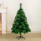 Искусственная ёлка «Зимнее волшебство. Кедр зелёный», 120 см, d нижнего яруса 80 см, d иголок 10 см, 110 веток отгибаются - Фото 1