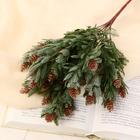 Букет искусственный «Еловые веточки», h=30 см - Фото 1