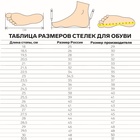 Стельки для обуви, утеплённые, универсальные, р-р RU до 39 (р-р Пр-ля до 41), 25,5 см, пара, цвет коричневый - Фото 6