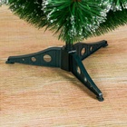 Искусственная ёлка настольная «Зимнее волшебство. Кедр с серебром», 60 см, d нижнего яруса 50 см, d иголок 10 см, 35 веток отгибаются - Фото 4