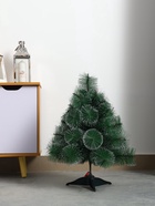 Искусственная ёлка настольная «Зимнее волшебство. Кедр с серебром», 60 см, d нижнего яруса 50 см, d иголок 10 см, 35 веток отгибаются - Фото 5