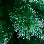 Искусственная ёлка настольная «Зимнее волшебство. Кедр с серебром», 90 см, d иголок 10 см, d нижнего яруса 58 см, 57 веток отгибаются - Фото 3