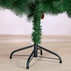 Искусственная ёлка с шишками «Зимнее волшебство. Кедр зелёный», 150 см, d иголок 10 см, d нижнего яруса 88 см, 152 ветки отгибаются - Фото 4