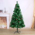 Искусственная ёлка с шишками «Зимнее волшебство. Кедр зелёный», 180 см, d иголок 10 см, d нижнего яруса 100 см, 235 веток отгибаются - Фото 2