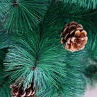 Искусственная ёлка с шишками «Зимнее волшебство. Кедр зелёный», 180 см, d иголок 10 см, d нижнего яруса 100 см, 235 веток отгибаются - Фото 3