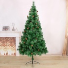 Искусственная ёлка с шишками «Зимнее волшебство. Кедр зелёный», 210 см, d нижнего яруса 110 см, d иголок 10 см, 373 ветки отгибаются - Фото 2