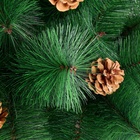 Искусственная ёлка с шишками «Зимнее волшебство. Кедр зелёный», 210 см, d нижнего яруса 110 см, d иголок 10 см, 373 ветки отгибаются - Фото 3