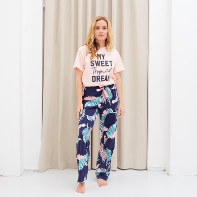 Футболка женская KAFTAN «Tropical dream» размер 56-58