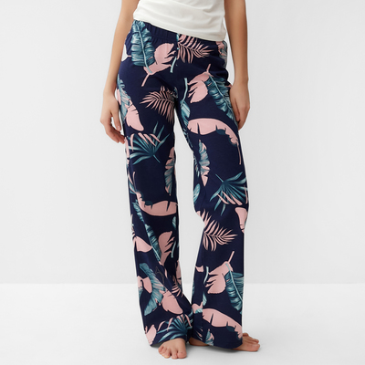 Брюки женские прямые KAFTAN "Tropical dream" р. 44-46