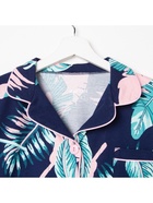 Пижама женская (рубашка, брюки) KAFTAN Tropical dream, размер 40-42 5130647