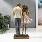 Фигурка полистоун «Влюблённая пара с сердцами», 25.5×8.5×15 см - Фото 4