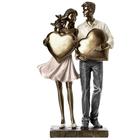 Фигурка полистоун «Влюблённая пара с сердцами», 25.5×8.5×15 см - Фото 5