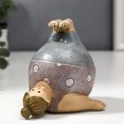 Фигурка полистоун «Пышечка: упражнение берёзка», 10.5×11×11.5 см - Фото 1