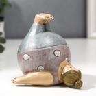 Фигурка полистоун «Пышечка: упражнение берёзка», 10.5×11×11.5 см - Фото 3