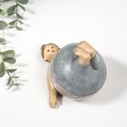 Фигурка полистоун «Пышечка: упражнение берёзка», 10.5×11×11.5 см - Фото 6