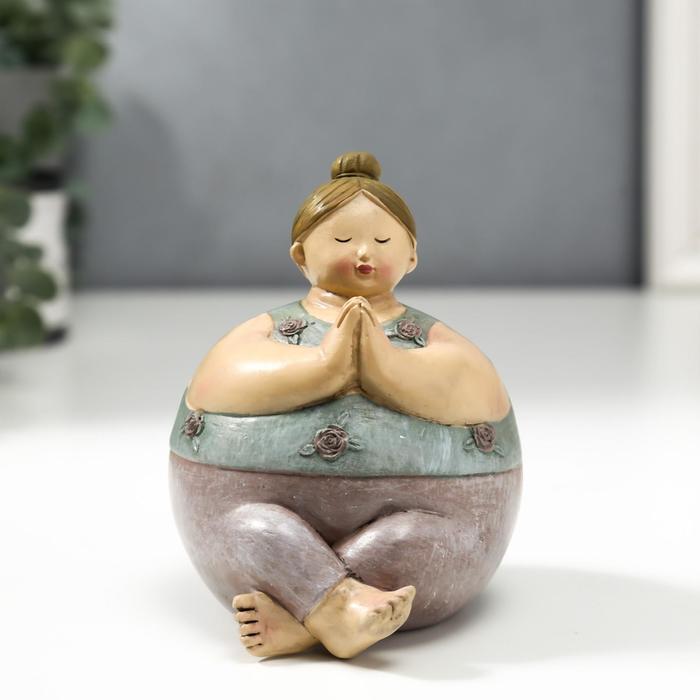 Фигурка полистоун «Пышечка медитирует», 11×8.5×10 см - Фото 1