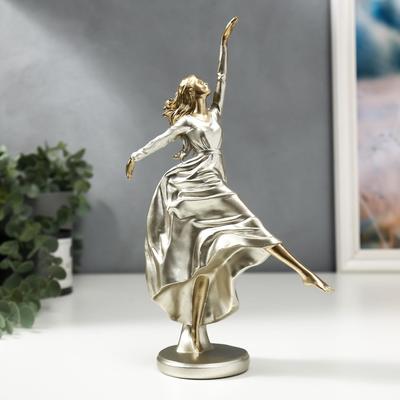 Фигурка полистоун «Девушка бегущая по ветру», 26×7×17 см