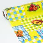 Клеёнка на стол ПВХ «Фрукты», ширина 137 см, толщина 0,08 мм, рулон 30 метров - Фото 4