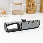 Точилка Hi-tech, 4 в 1, с регулятором угла заточки, серая - Фото 1