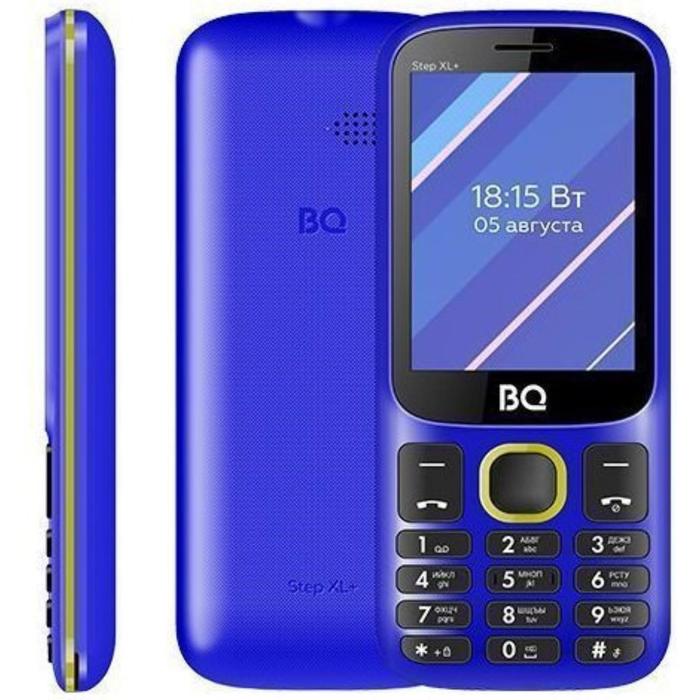 Сотовый телефон BQ M-2820 Step XL+, 2.8", 32Мб, microSD, 2sim, 1000мАч, синий, жёлтый - Фото 1