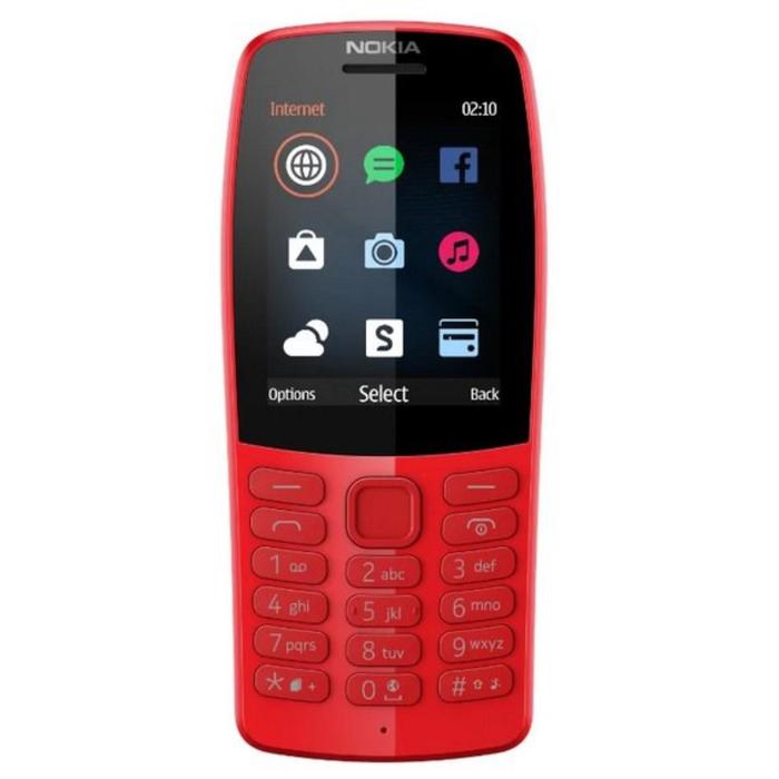 Сотовый телефон NOKIA 210 DS TA-1139, 2.4", TFT, microSD, 2sim, 1020мАч, красный - Фото 1