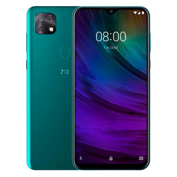 Смартфон ZTE Blade 20 Smart, 6.49", IPS, 4Гб, 128Гб, 16Мп, 4G, Android 9, зелёный - Фото 1