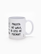 Кружка "Работа не волк", 330 мл, c нанесением - фото 809600928