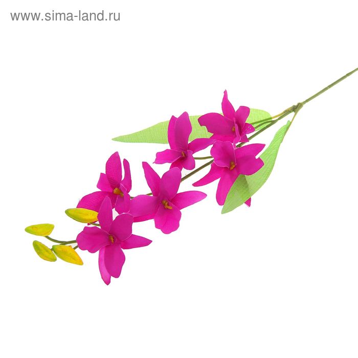цветы искусственные орхидея Гуарианте 70 см фиолетовая - Фото 1