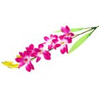 Цветы искусственные "Орхидея гастрорхис" 70 см, бело-фиолетовый - Фото 3