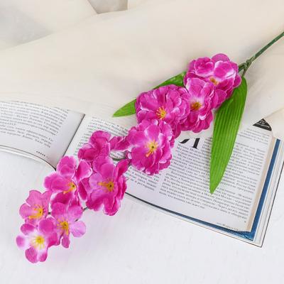 Цветы искусственные «Веточка сакуры», h=70 см, фиолетовые