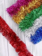 Мишура новогодняя «Зимнее волшебство. Блеск», d=7 см, 200 см, МИКС - Фото 7