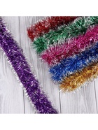 Мишура новогодняя «Зимнее волшебство. Концы», d=6 см, 200 см, МИКС - Фото 7