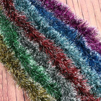 Мишура новогодняя «Зимнее волшебство. Иней», d=9 см, 200 см, МИКС