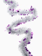 Мишура новогодняя «Зимнее волшебство. Ажурная звезда», d=8 см, 200 см, МИКС - Фото 3