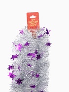 Мишура новогодняя «Зимнее волшебство. Ажурная звезда», d=8 см, 200 см, МИКС - Фото 6