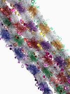 Мишура новогодняя «Зимнее волшебство. Переплёт», сердце, d=5 см, 200 см, МИКС 702607