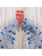 Мишура новогодняя «Зимнее волшебство. Переплёт», кружочки, d=5 см, 200 см, МИКС - Фото 9