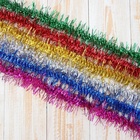 Мишура новогодняя «Зимнее волшебство. Фонарик ёжик», d=4 см, 200 см, МИКС - Фото 6