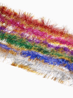 Мишура новогодняя «Зимнее волшебство. Блеск», широкая, d=15 см, 200 см, МИКС 702637