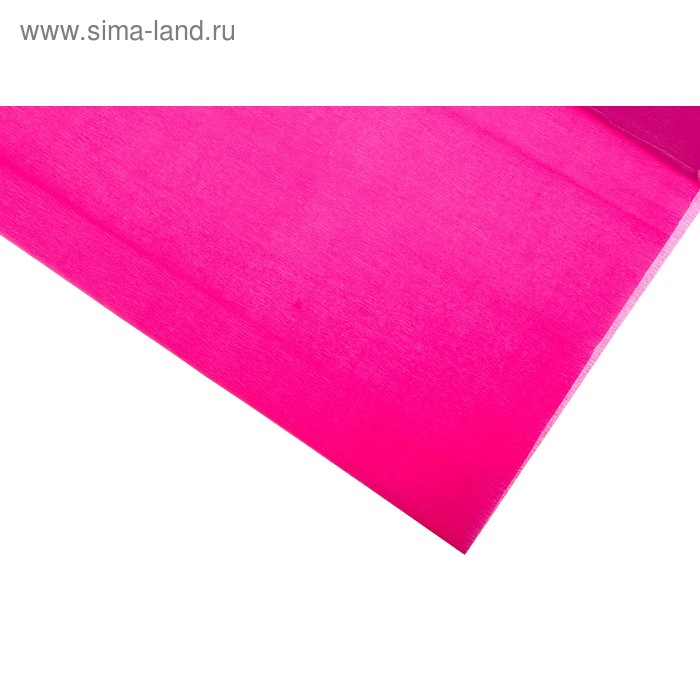 Бумага крепированная 50*250 см Sadipal 1 л 32 г/м2, растяжение 70%, фуксия 12411 - Фото 1